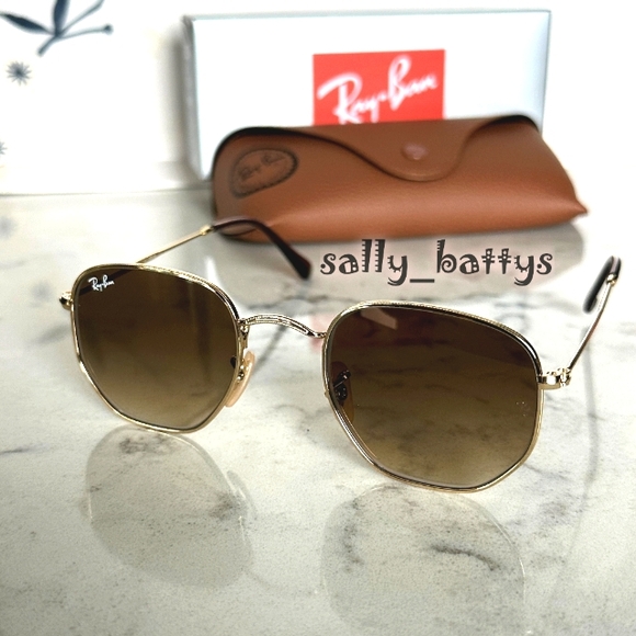 Ray-Ban (Store Display) Hexagonal Gradient Brown RB3548 - Picture 7 of 17
